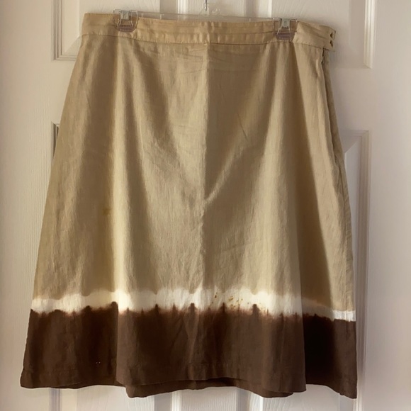 Old Navy Linen blend Tie Dye Skirt - size 8 - Picture 1 of 6